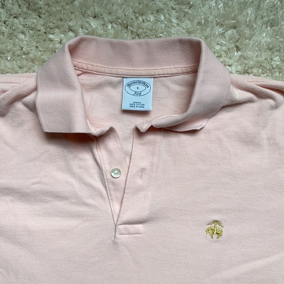 Brooks Brothers Small Slim Fit Pink Polo Shirt - Picture 4 of 12